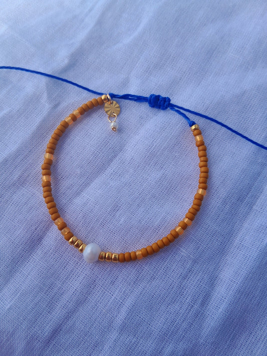 Sailors Gold Pearl Bracelet