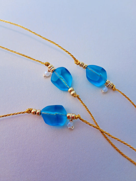 Tide Glass Anklet |  Handmade Beach Anklet