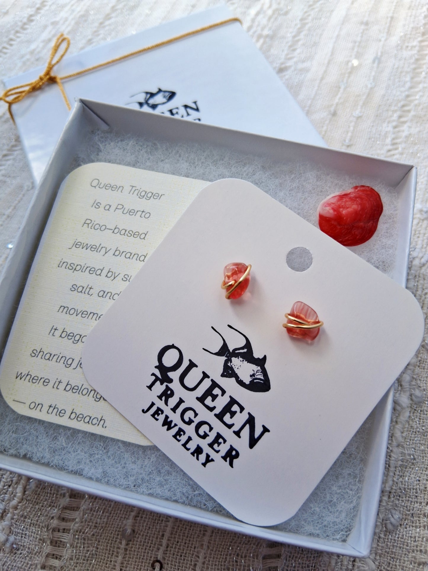 Flamingo Blush Studs